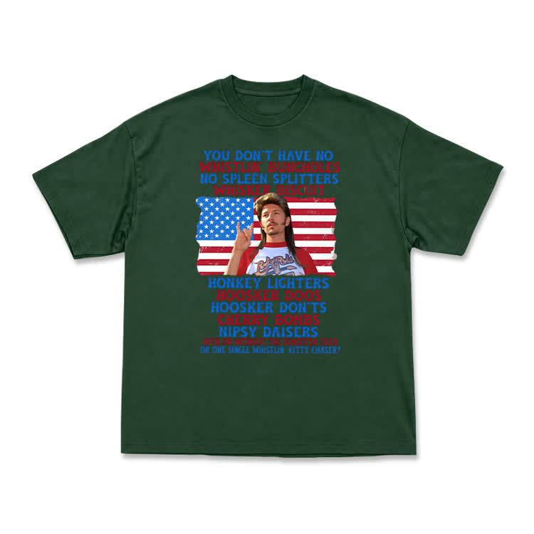 Vintage Patriotic Graphic T-Shirt - Green - US16-18(2XL) - image 5