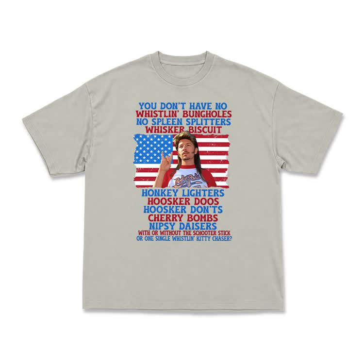 Vintage Patriotic Graphic T-Shirt - Warm Grey - US16-18(2XL) - image 8