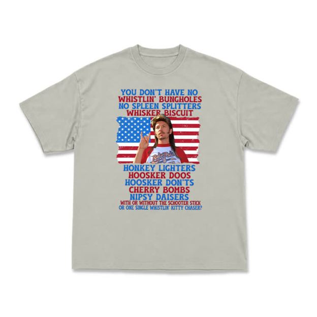 Vintage Patriotic Graphic T-Shirt - Warm Grey - US16-18(2XL) - image 8