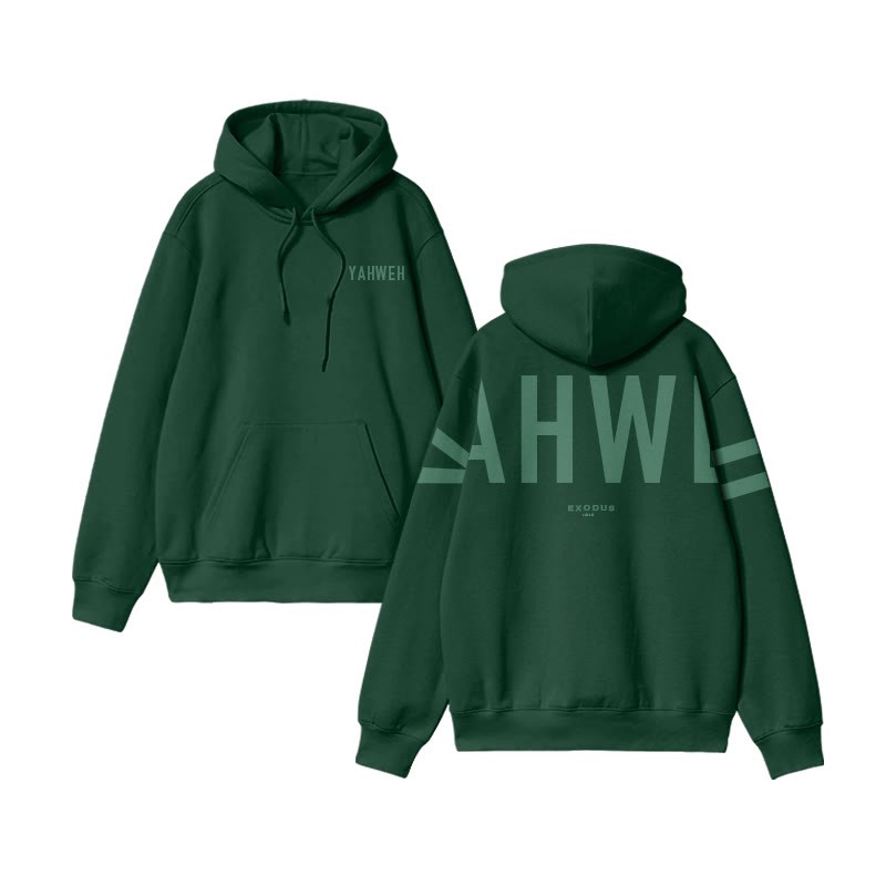 Unisex Yahweh Exodus 14:14 Print Hoodie - image 9