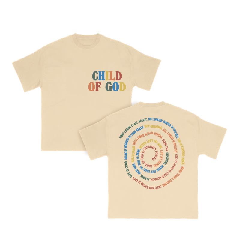 Child Of God Rainbow Print T-shirt - Apricot - US16-18(2XL) - image 6