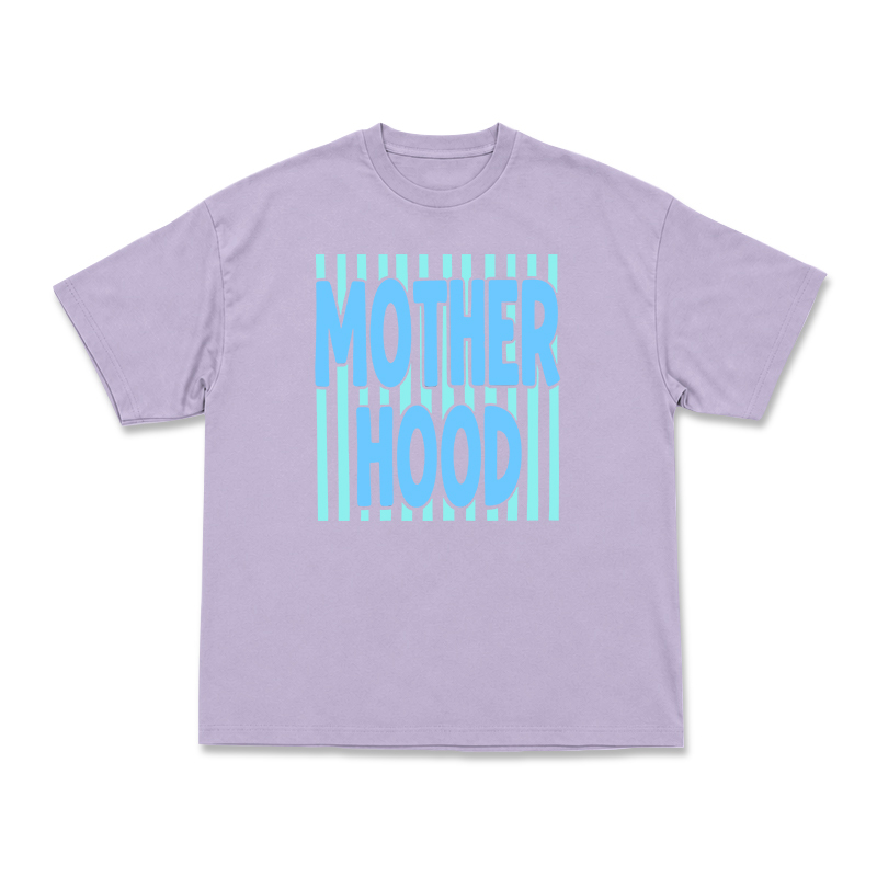Streetwear Motherhood Round Neck Graphic Print T-Shirt - Purple - US16-18(2XL) - image 8