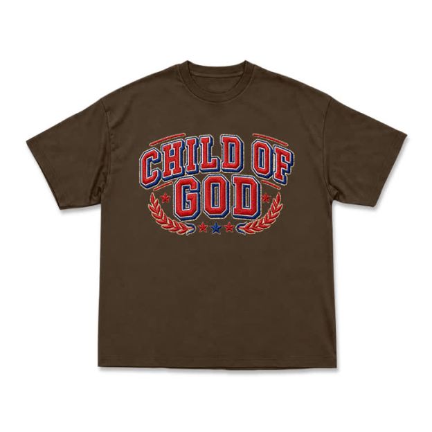 Child of God Varsity Crest T-Shirt - Coffee - US16-18(2XL) - image 14