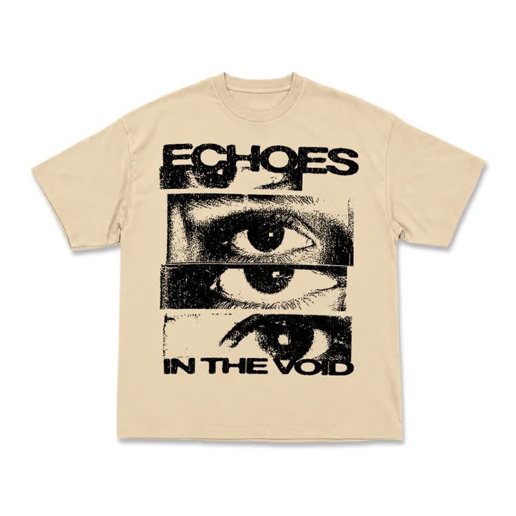 Echoes In The Void Eye Graphic Streetwear T-Shirt - Apricot - US16-18(2XL) - image 12