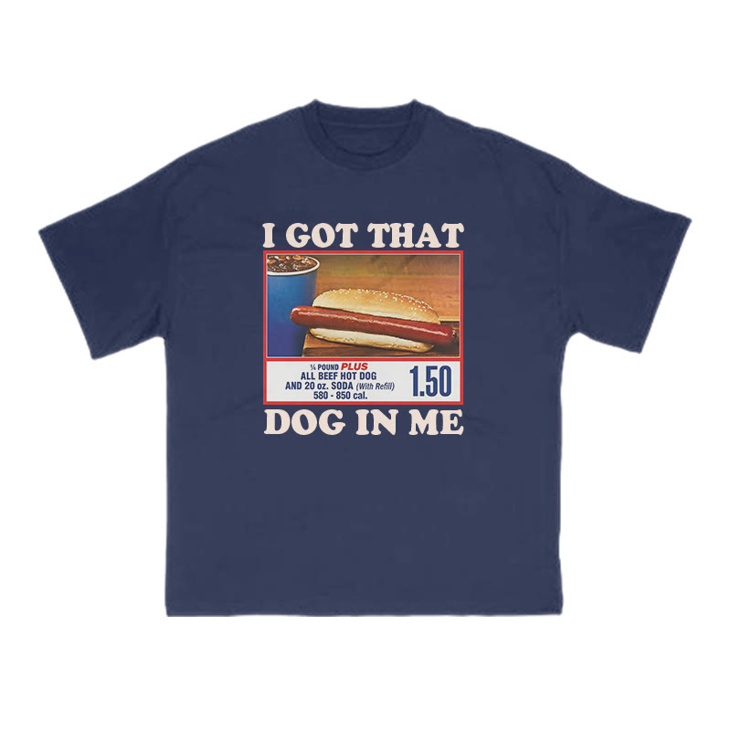 I Got That Dog In Me Print T-shirt - Navy Blue - US16-18(2XL) - image 12