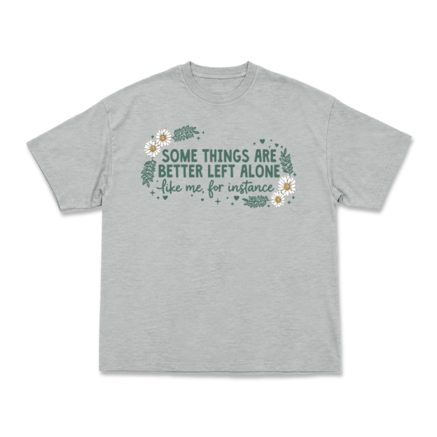 Some Things Are Better Left Alone Graphic T-Shirt - Grey - US16-18(2XL) - image 9