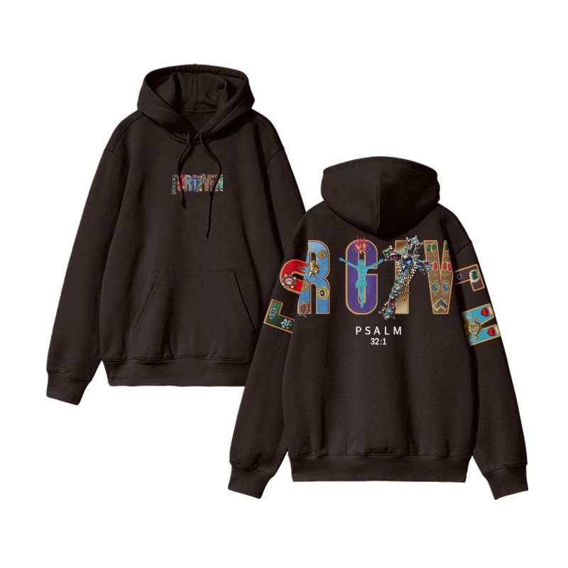 Gemstone Forgiven Psalm 32:1 Print Hoodie - image 7