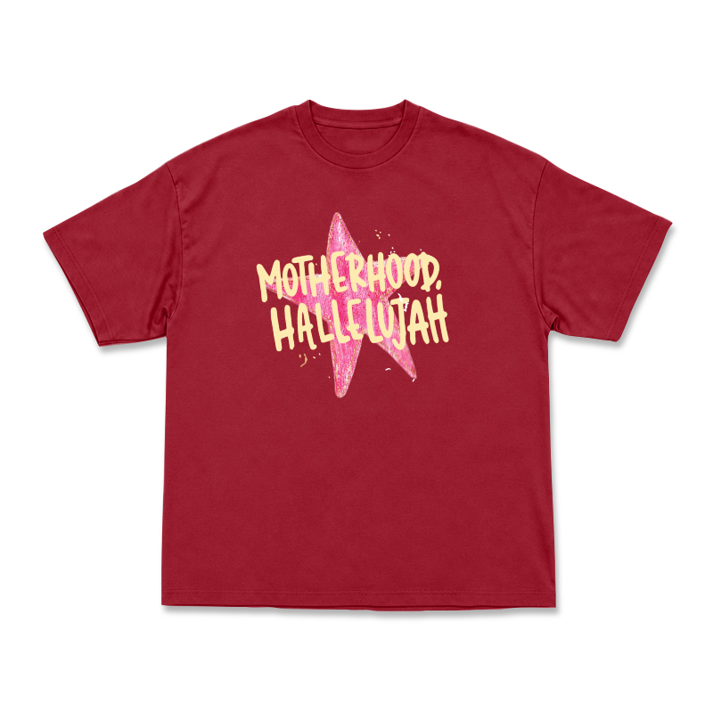 Vintage MOTHERHOOD HALLELUJAH Star Graphic Print T-Shirt - Red - US16-18(2XL) - image 11