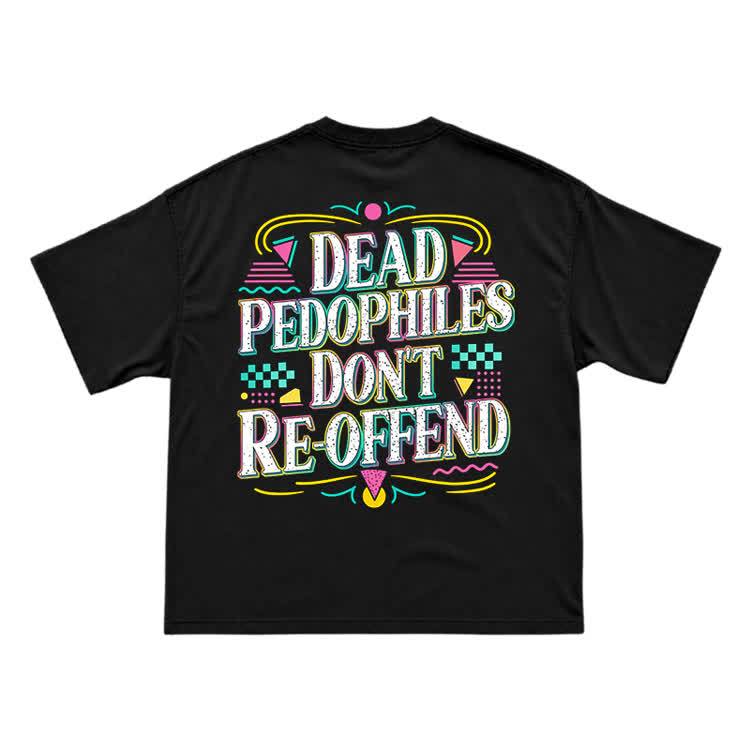 Provocative Slogan Back Print Streetwear T-Shirt - Black - US16-18(2XL) - image 3
