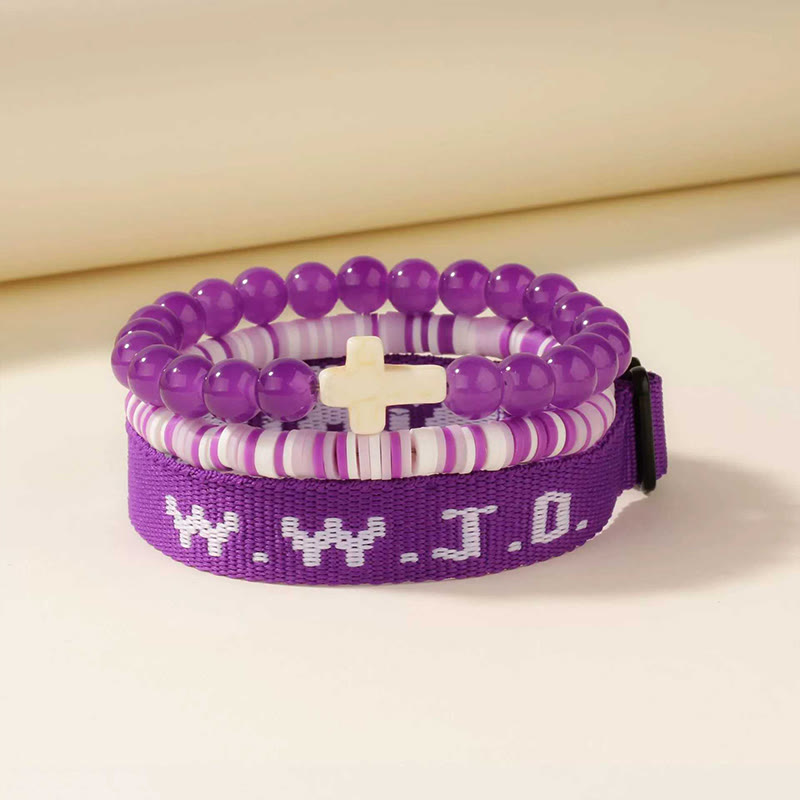 WWJD What Would Jesus Do Bracelet Set - image 8