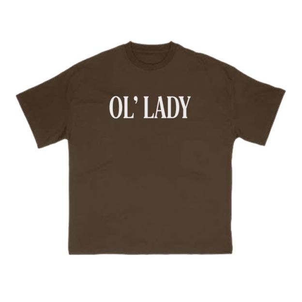 Ol' Lady Print T-shirt - Coffee - US16-18(2XL) - image 7