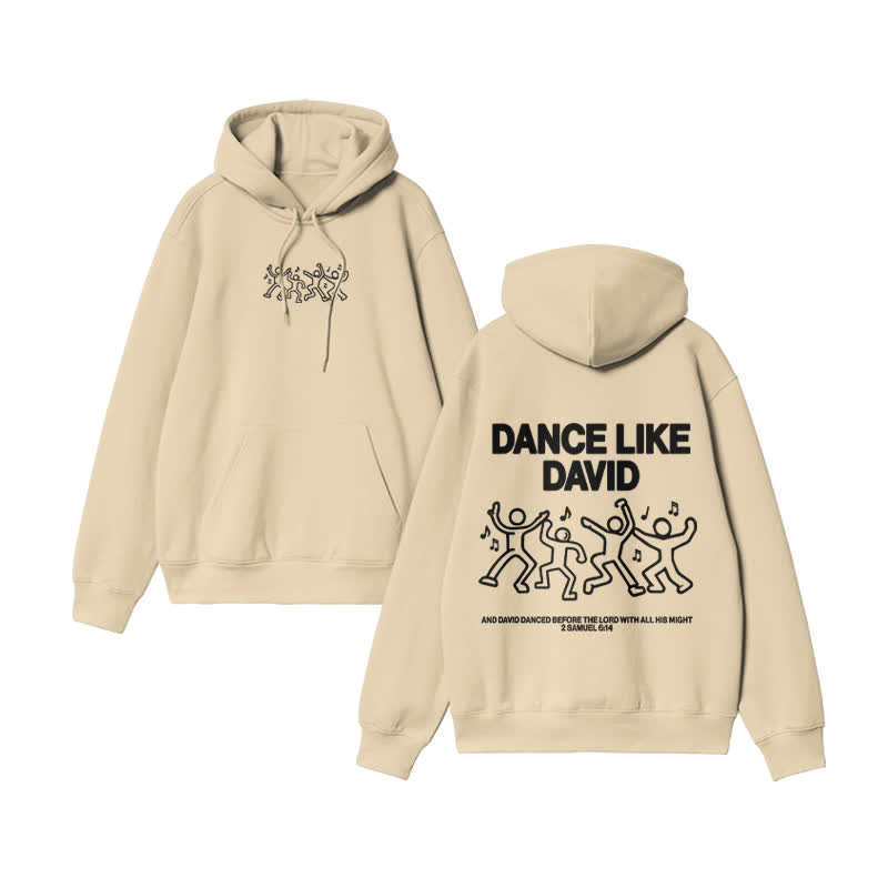 Unisex Dance Like David Print Sweatshirt - Apricot - US16-18(2XL) - image 5