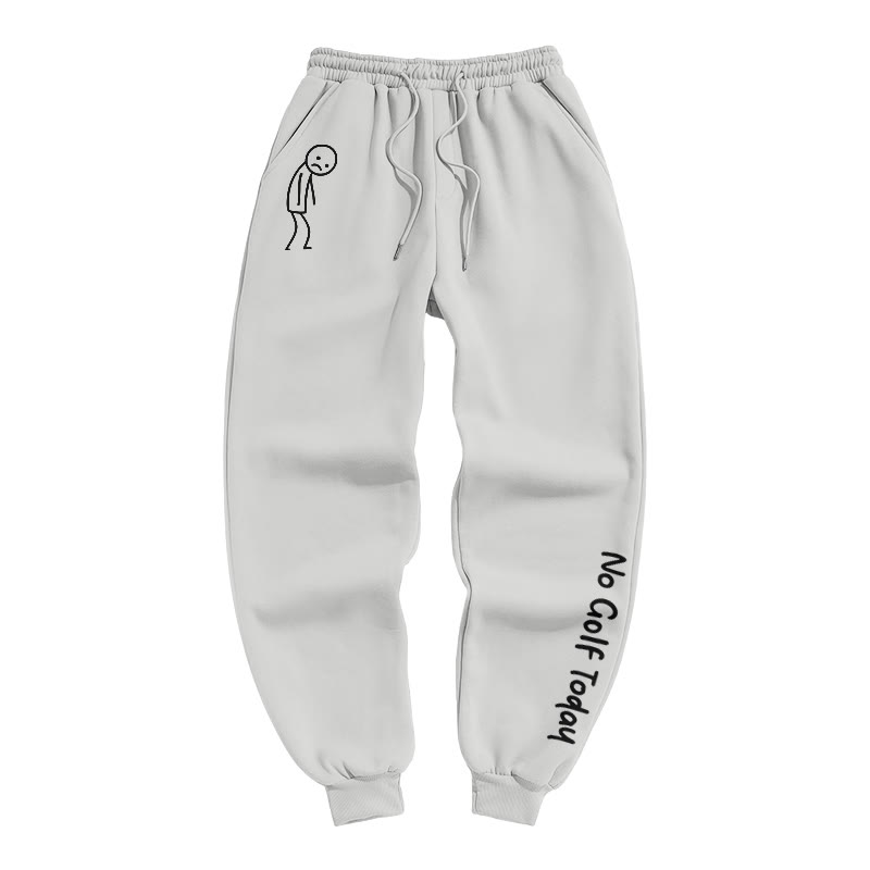 No Golf Today Shirt – Funny Golf Lover Print Pants - Light Gray - US16-18(2XL) - image 3