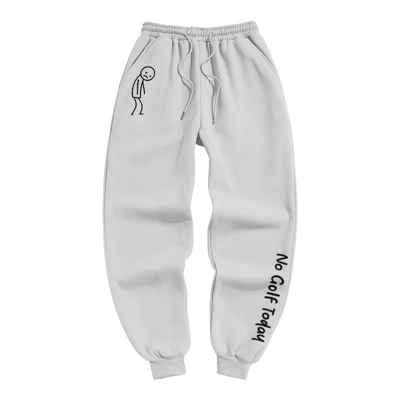 No Golf Today Shirt – Funny Golf Lover Print Pants - Light Gray - US16-18(2XL) - image 3