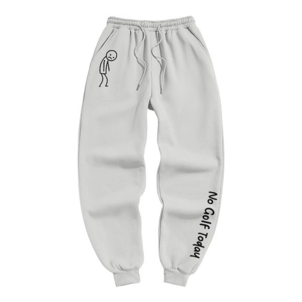 No Golf Today Shirt – Funny Golf Lover Print Pants - Light Gray - US16-18(2XL) - image 3