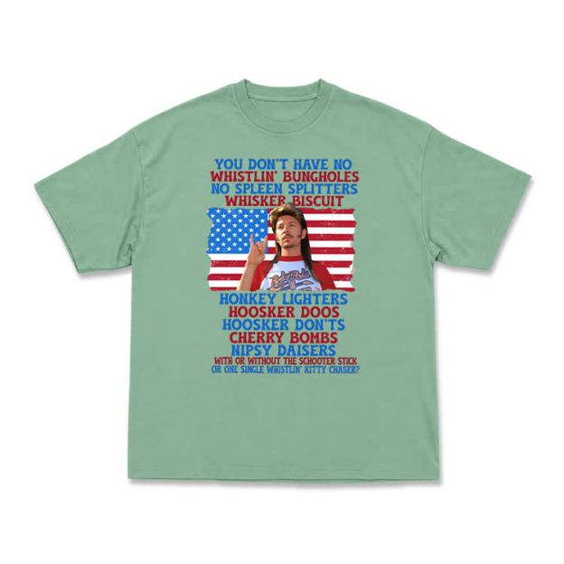 Vintage Patriotic Graphic T-Shirt - Light Green - US16-18(2XL) - image 12