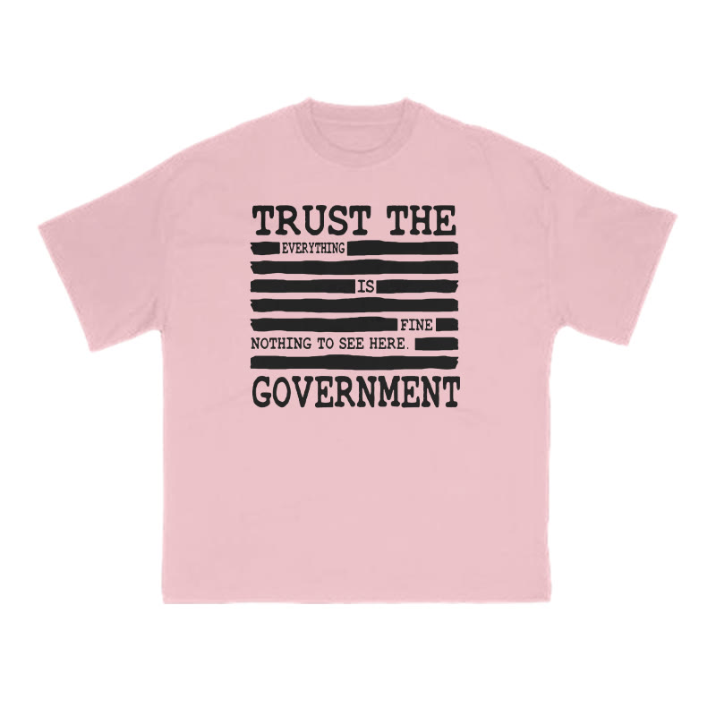 Everything Is Fine Nothing To See Here Print T-shirt - Pink - US16-18(2XL) - image 7