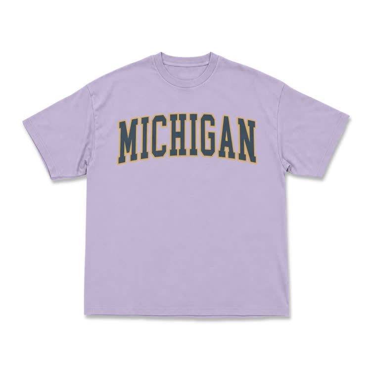 Classic Michigan Varsity Graphic T-Shirt - Purple - US16-18(2XL) - image 8