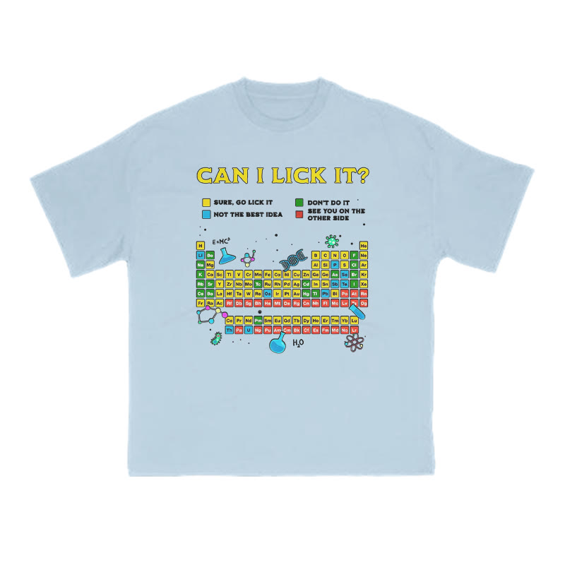 Can I Lick It Print T-shirt - Light Blue - US16-18(2XL) - image 10