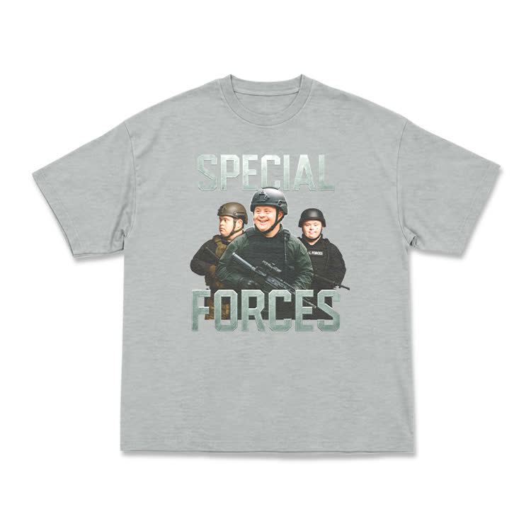 Vintage Special Forces Graphic T-Shirt - Grey - US16-18(2XL) - image 6