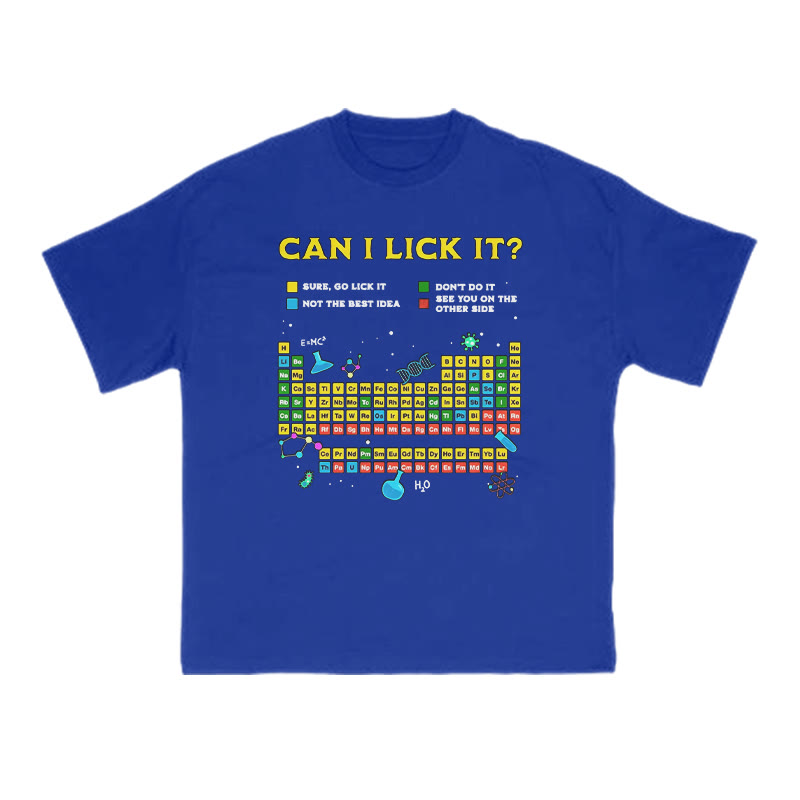 Can I Lick It Print T-shirt - Blue - US16-18(2XL) - image 11