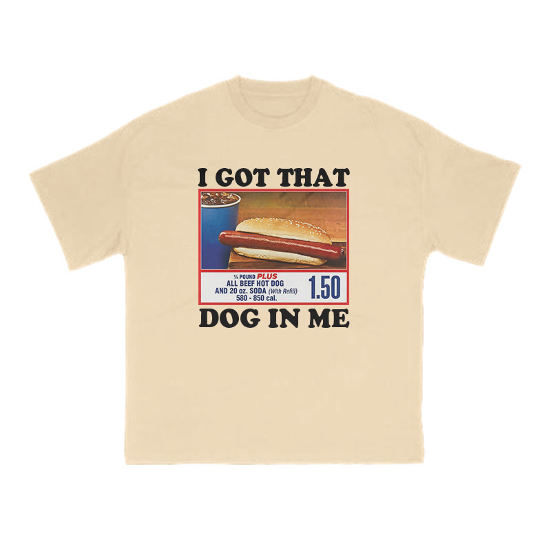 I Got That Dog In Me Print T-shirt - Apricot - US16-18(2XL) - image 5