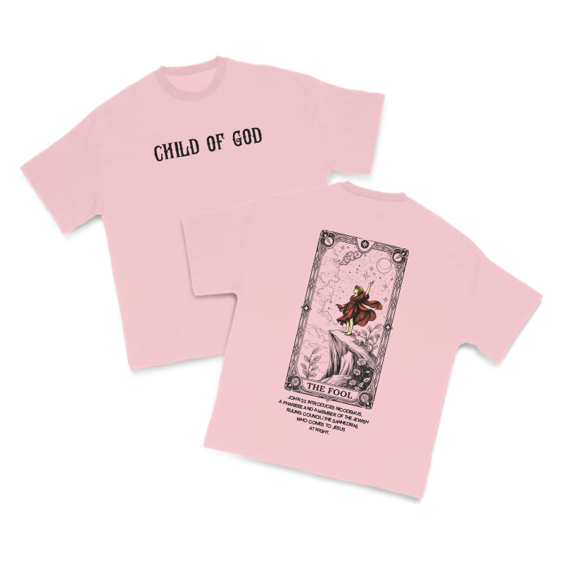 Child Of God Tarot 0 The Fool Print T-shirt - Pink - US16-18(2XL) - image 11