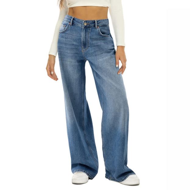 Women's Wide Leg Classic Jeans - image 7