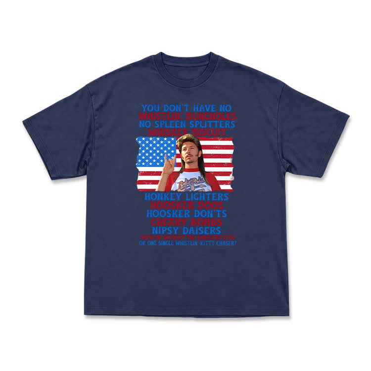 Vintage Patriotic Graphic T-Shirt - Navy Blue - US16-18(2XL) - image 7