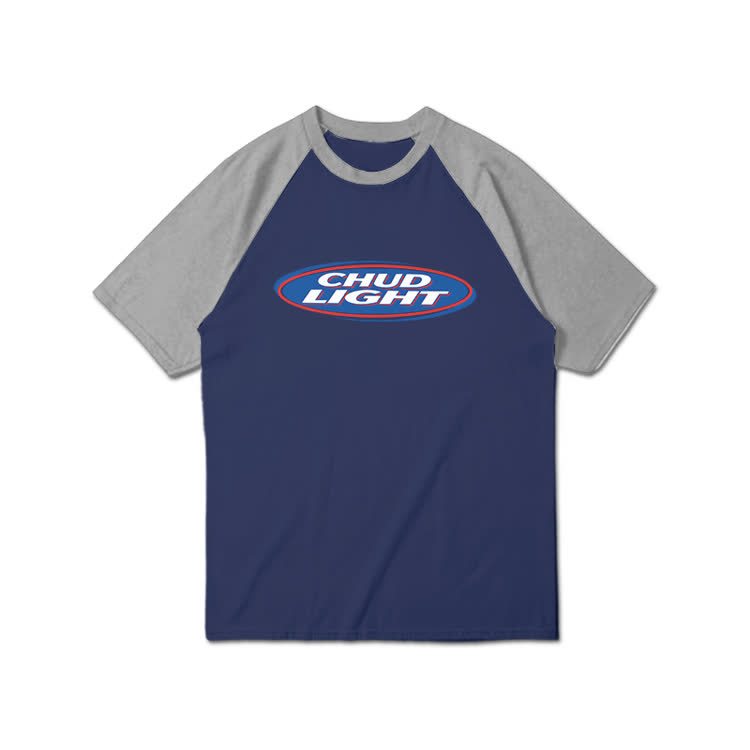 Retro Oval Badge Graphic Print Raglan Sleeve T-Shirt - Grey - 3XL - image 6
