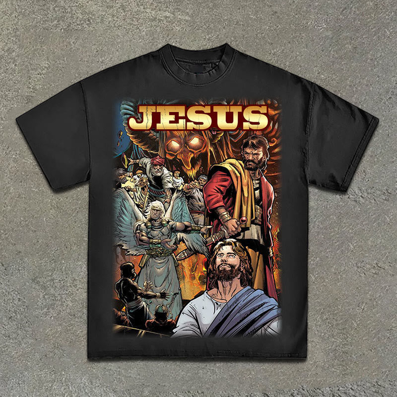Vintage Jesus Print T-shirt
