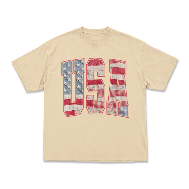 USA Creative Arts Print T-Shirt - Classic - Apricot - US16-18(2XL) - image 19