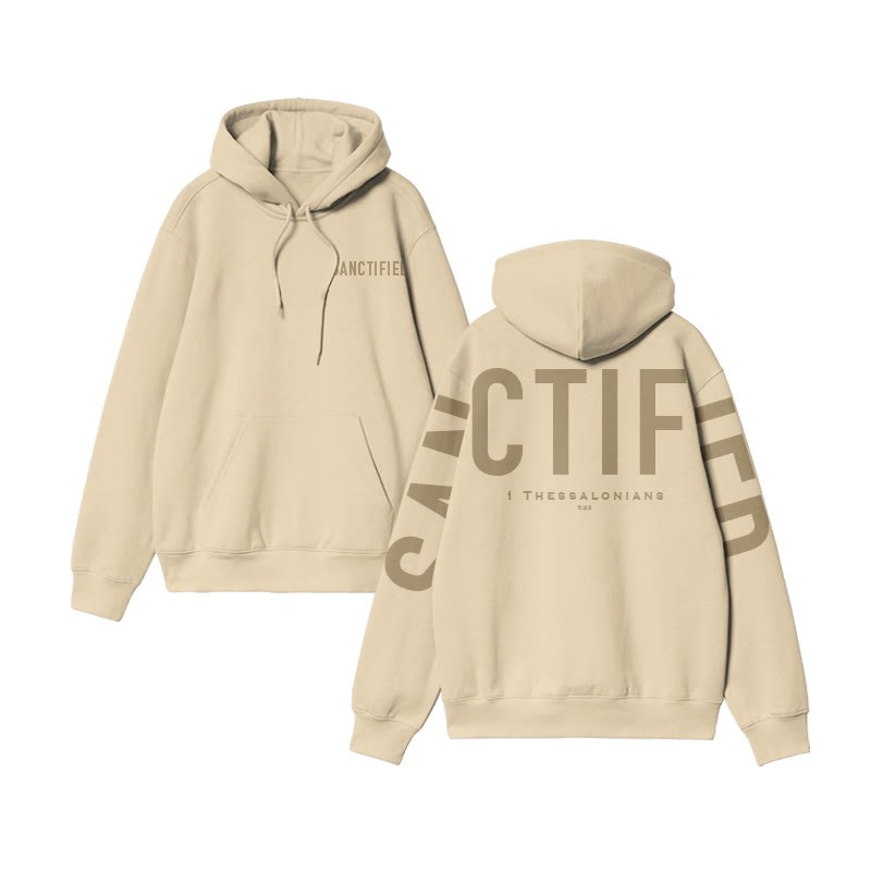 Sanctified 1 Thessalonians 5:23 Print Hoodie - image 6