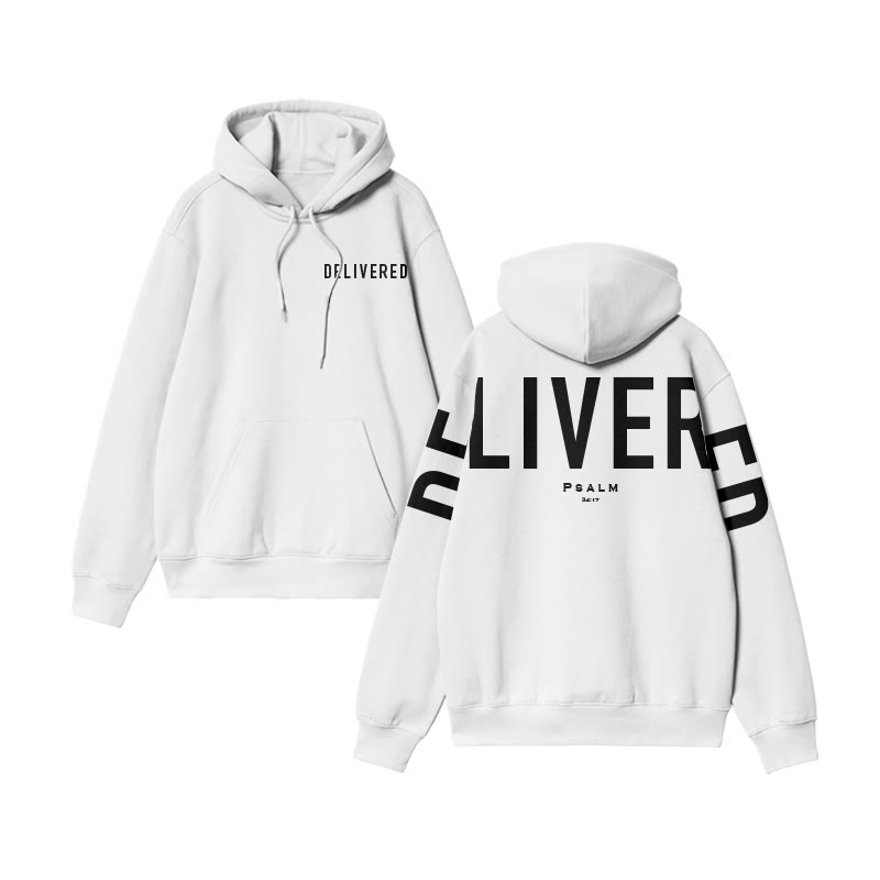 Unisex Delivered Psalm 34:17 Print Hoodie - image 5