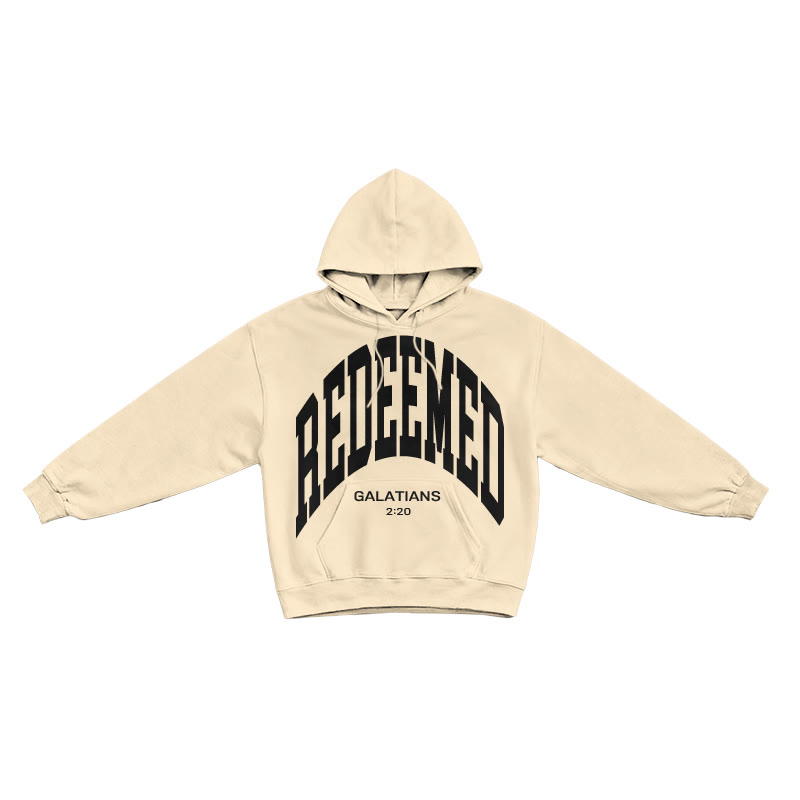 Redeemed Galatians 2:20 Print Causal Hoodie - Apricot - US16-18(2XL) - image 4