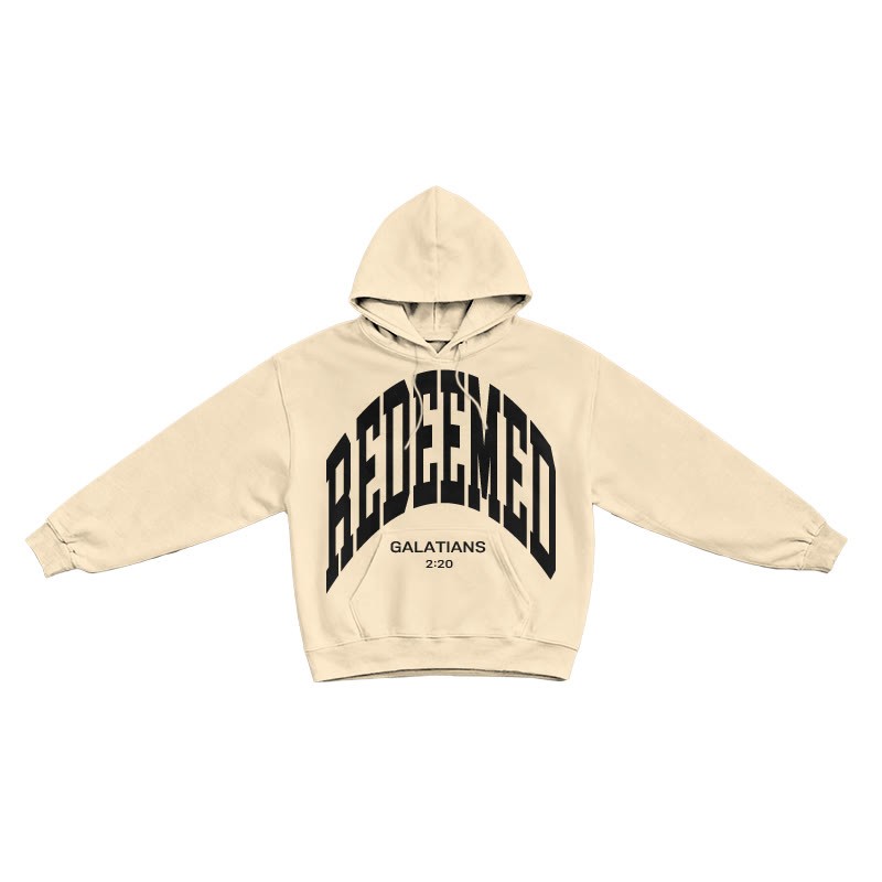 Redeemed Galatians 2:20 Print Causal Hoodie - Apricot - US16-18(2XL) - image 4