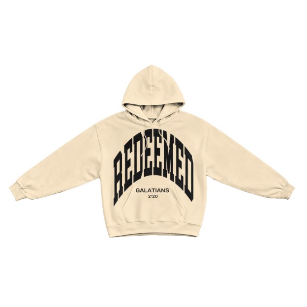 Redeemed Galatians 2:20 Print Causal Hoodie - Apricot - US16-18(2XL) - image 4