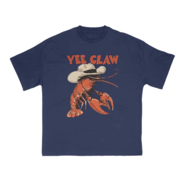 Yee Claw Print T-shirt - Navy Blue - US16-18(2XL) - image 10