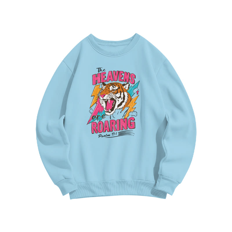 The Heavens Roaring Psalm 19:1 Print Sweatshirt - Blue - US16-18(2XL) - image 8