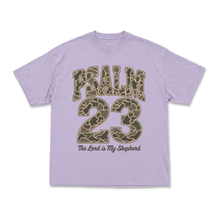 Psalm 23 Street Camo Graphic T-Shirt - Purple - US16-18(2XL) - image 9