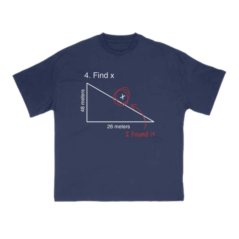 Find X Print T-shirt - Navy Blue - US16-18(2XL) - image 11