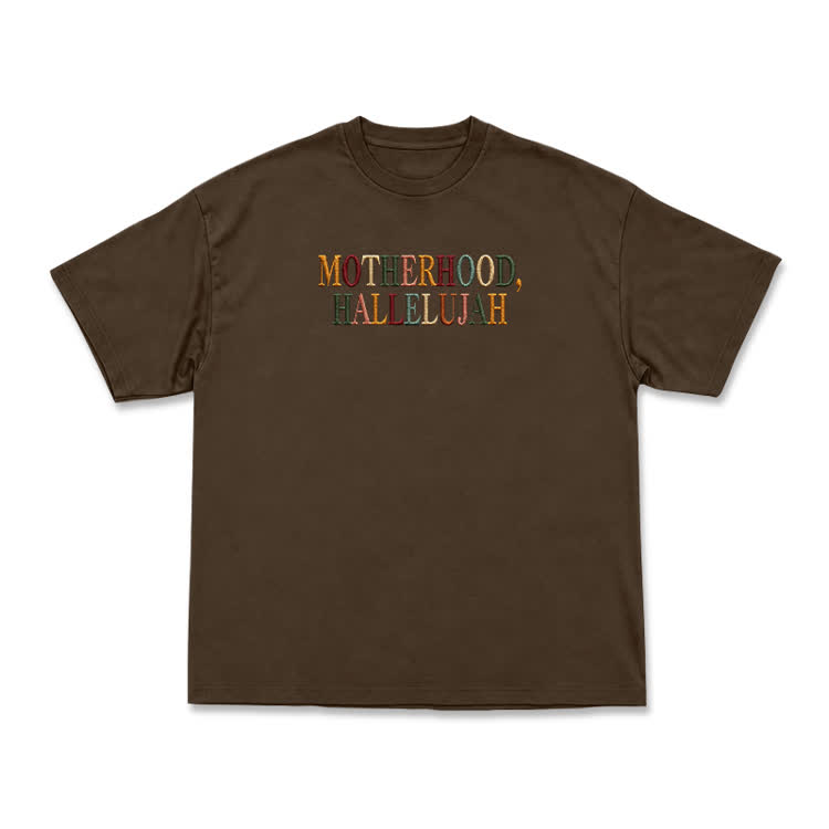 Vintage MOTHERHOOD.HALLELUJAH Graphic T-Shirt - Coffee - US16-18(2XL) - image 14