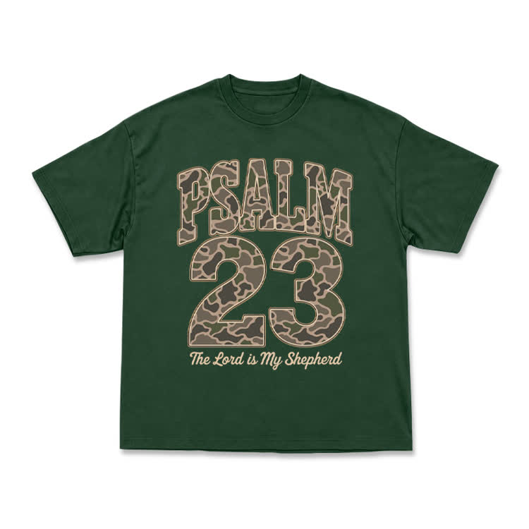 Psalm 23 Street Camo Graphic T-Shirt - Green - US16-18(2XL) - image 13