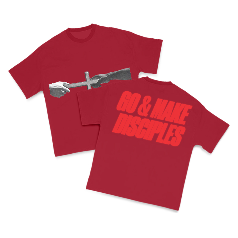 Go & Make Disciples Print T-shirt - Red - US16-18(2XL) - image 13