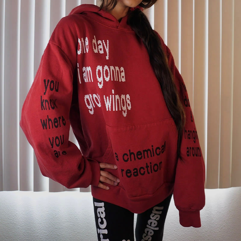 Unisex One Day I Am Gonna Grow Wings Print Hoodie - image 6