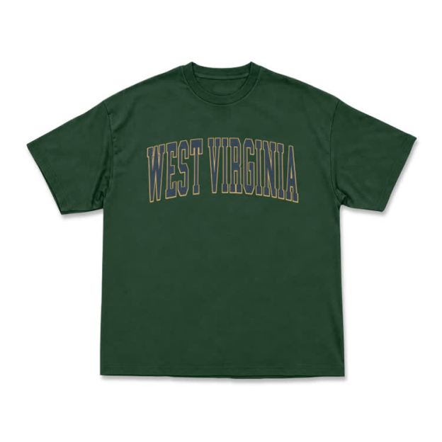 Classic West Virginia Varsity Graphic T-Shirt - Green - US16-18(2XL) - image 8