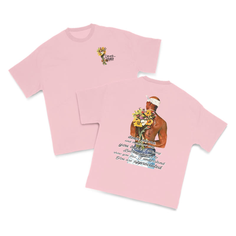 Dear Mama Homage Print T-shirt - Pink - US16-18(2XL) - image 11