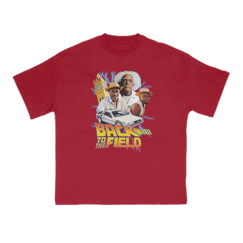 Back To The Field Print T-shirt - Red - US16-18(2XL) - image 11