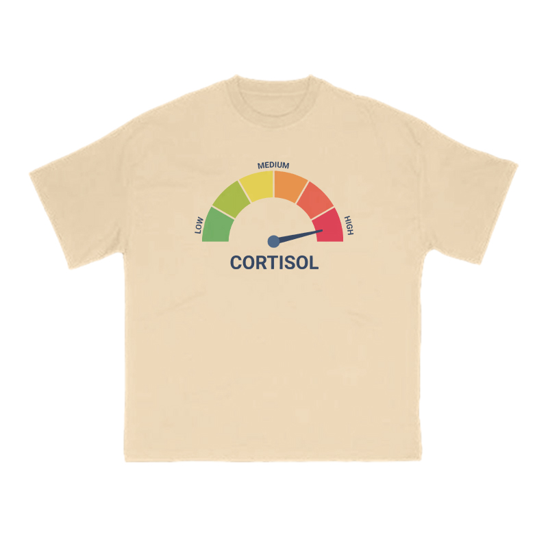 Cortisol Dashboard High Print T-shirt - Apricot - US16-18(2XL) - image 5