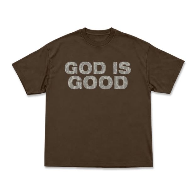 God Is Good Graphic Short Sleeve T-Shirt - Coffee - US16-18(2XL) - image 7